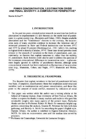 181-212, 9. Power Concentration, Legitimation Crisis and Penal Severity: A Comparative Perspective