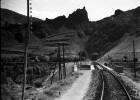 Saragossa/Zaragoza, Madrid [Spanien]: Zwischen Zaragoza und Madrid, aus dem Zug, Tunnel, weiter