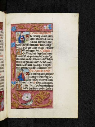 Bordürenseite mit Streumusterbordüre und Textanfangsminiaturen: Gotthard, Alexius