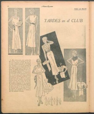 Tardes en el club [Dibujos] : Para la mujer