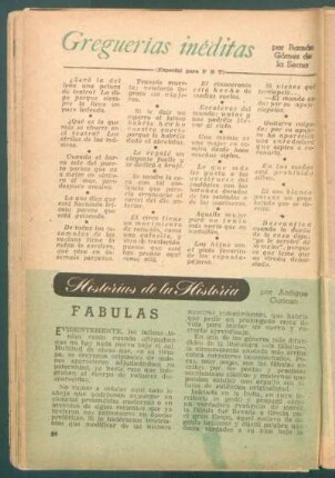 Fabulas : Historias de la historia