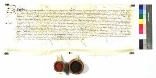 Probst Christoph zu Ellwangen und Friedrich Herr zu Limpurg vergleichen sich wegen des Novalzehnten zu Oberfischach.