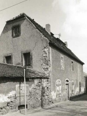 Meißen-Vorbrücke, Vorbrücker Strasse 1. Ehemaliges Weingut (bezeichnet 1829). Straßenansicht des Seitengebäudes