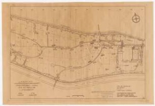 Siedlung Hinrichssegen, Bruckmühl: Lageplan 1. und 2. Bauabschnitt (Verkleinerung des Originalplanes von 1:1000 auf ein Drittel)
