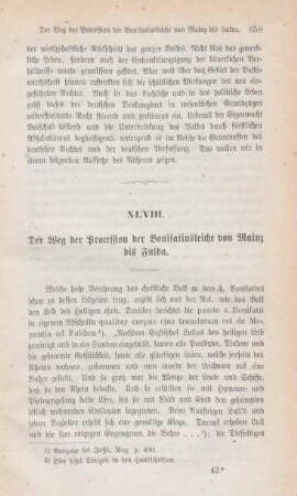 659-663 Der Weg der Procession der Bonifatiusleiche von Mainz bis Fulda