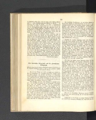 Der electrische Telegraph und der gewöhnliche Telegraph