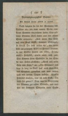 Vierundzwanzigstes Kapitel. Ein Versuch Elende glüklich zu machen