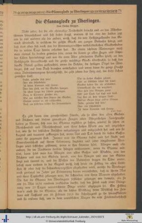 Die Osannaglocke zu Überlingen.