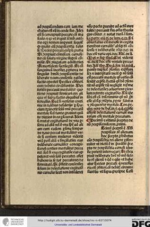 [D]ecimum preceptum est Non concupisces rem alienam. Hoc precepto prohibetur omnis concupiscentia rei aliene pariformiter ut dictum est...