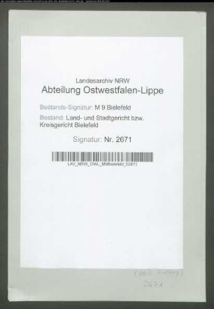 Erblasser: Jürgens , Wilhelm: Testament