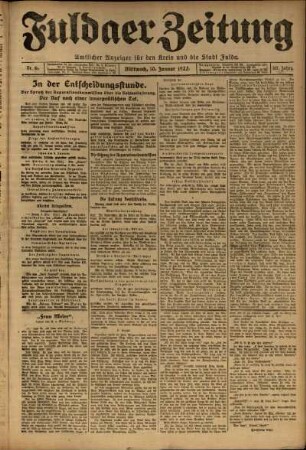 Ausgabe vom Mittwoch, den 10. Januar 1923.