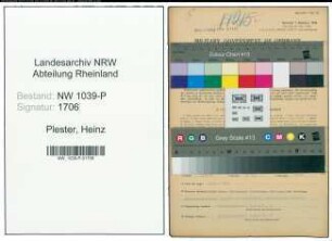 Entnazifizierung Heinz Plester , geb. 02.10.1919 (Angestellter)