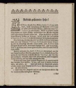 Redlich-gesinnter Leser!