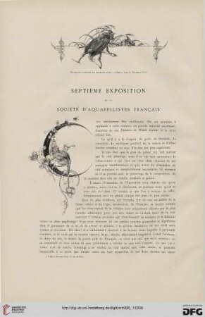 11: Septième exposition de la Société d'Aquarellistes Français