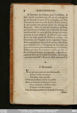 II. L'Economie.