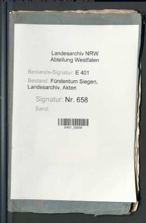 Instruktion für den Richter zu Hilchenbach und zur Führung der dortigen Gerichtsprotokolle