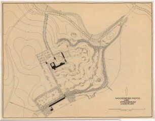 Wochenend-Hotel und Strandbad: Lageplan 1:1000