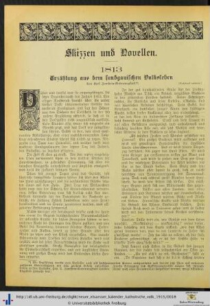 Skizzen und Novellen.