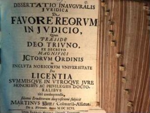 De favore reorum in iudicio