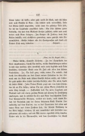 5. (Rom, den 28. August 1824.)