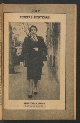 Mercedes Rosales, empleada de comercio - [Fotografía] : Pebetas porteñas