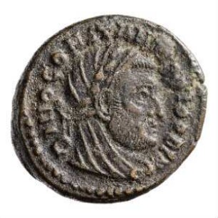 Münze, Follis, 317 - 318 n. Chr.