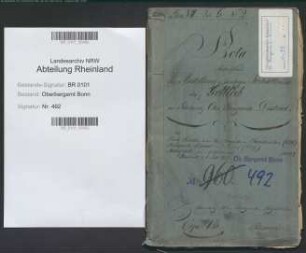 Gottlieb, Johann Heinrich 00.00.1776 - 03.06.1858; Bergrat; ausgeschieden 1857; Personalakte