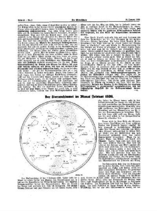 Der Sternenhimmel im Monat Februar 1936