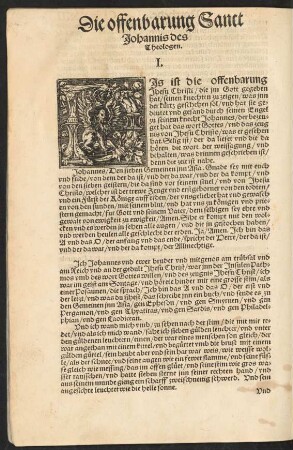 Die offenbarung Sanct Johannis des Theologen.