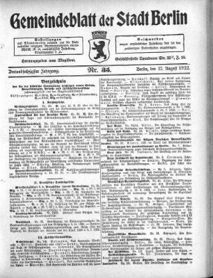1922,35: Nr. 35, 27. August 1922