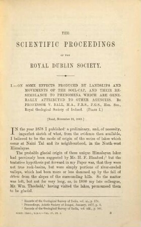 The scientific proceedings of the Royal Dublin Society. 4, 4. 1885