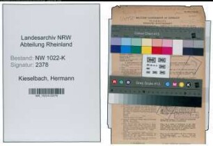 Entnazifizierung Hermann Kieselbach , geb. 08.06.1895 (Stadtinspektor)