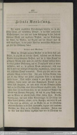 Zehnte Vorlesung