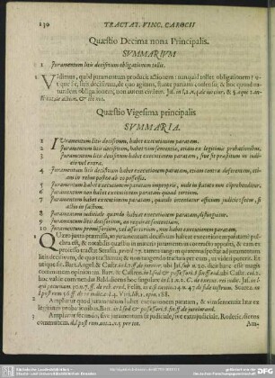 Quaestio Vigesima principalis
