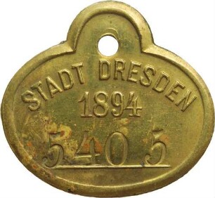 Dresden - Hundemarke Nr. 5405