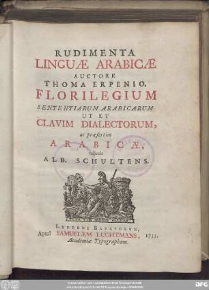 Rudimenta Linguæ Arabicæ