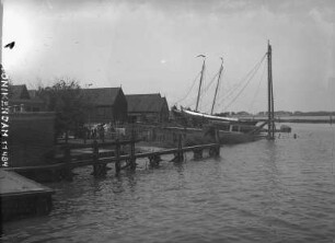 Werft mit Fischerbooten