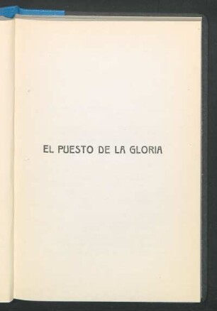 El puesto de la gloria