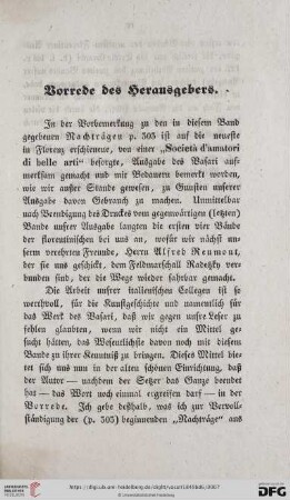 Vorrede des Herausgebers