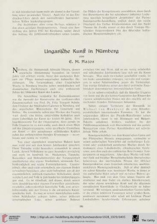 10/11: Ungarische Kunst in Nürnberg