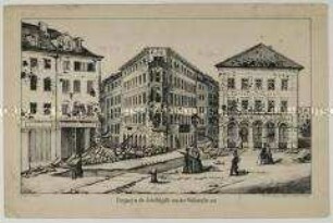 Eingang in die Scheffelgasse von der Wallstraße aus
