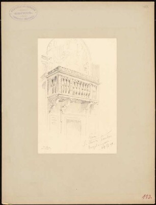 S. Maria Loretto, Rom: Orgelempore