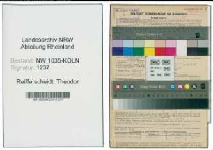Entnazifizierung Theodor Reifferscheidt , geb. 01.02.1895 (Werkstattmeister)