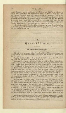 VIII. Humoristisches