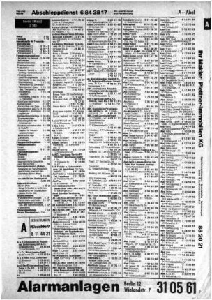 1975/1976: Amtliches Fernsprechbuch