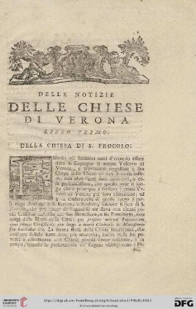 Libro primo: Delle Notizie delle Chiese di Verona