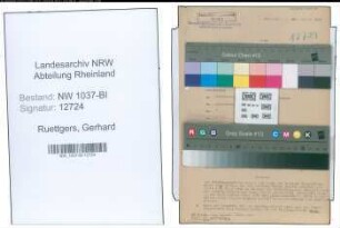 Entnazifizierung Gerhard Ruettgers , geb. 05.05.1907 (Arbeiter)