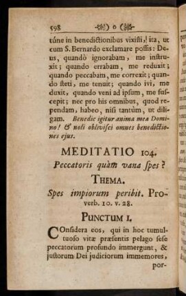 598-609, Meditatio 104 - 105