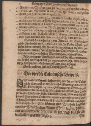 Der vierdte Calvinische Beweis.