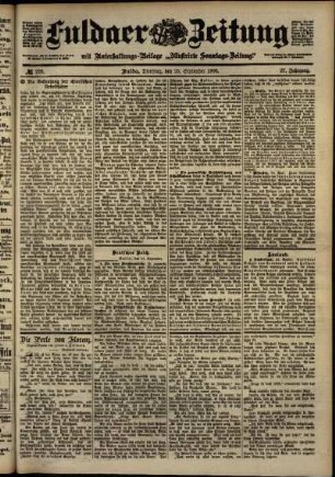 Ausgabe vom Dienstag, den 25. September 1900.